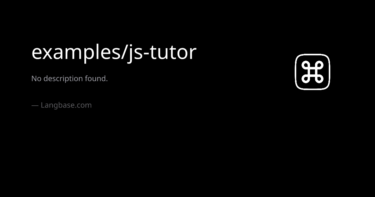 examples/js-tutor · Learn the most important feature of javascript to ...